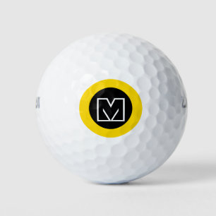 M letter, initial of the golf-player, cool golf balls