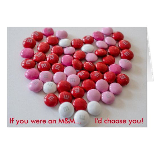 M&M Valentine's Day Card