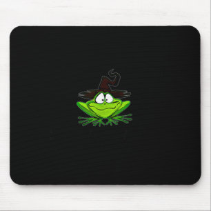 M Machusetts Whimsy Frog Witches Hat Halloween Wit Mouse Mat
