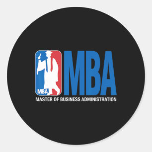 M Masters Degree Graduation Sketll Theme Pun Grad  Classic Round Sticker