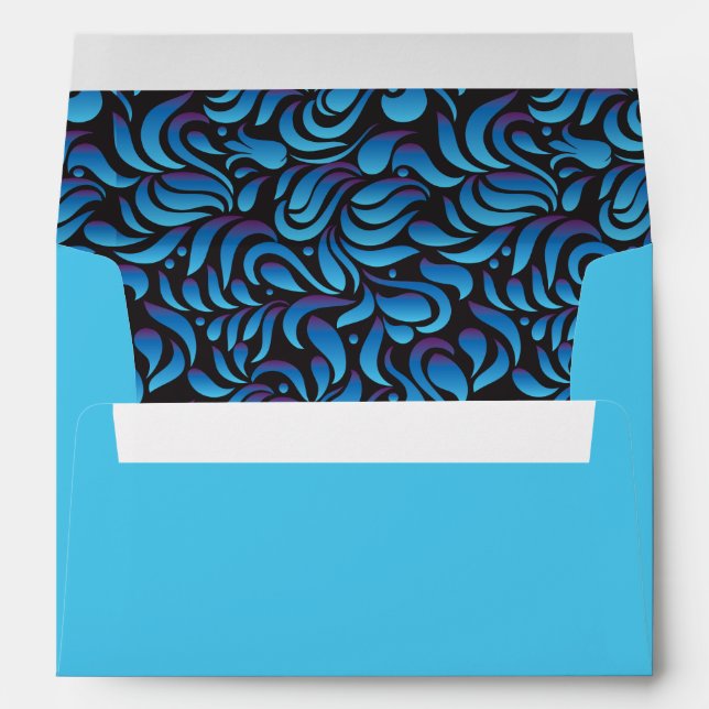 M Men Hebrew Letter Bat Mitzvah Envelope (Back (Bottom))