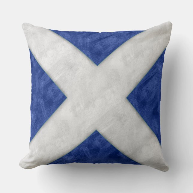 M Mike Watercolor #Nautical Signal Maritime Flag Cushion (Front)
