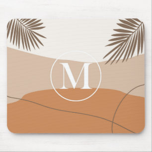 M - Mnitial Monogram Metter M Abstract Design Mouse Mat
