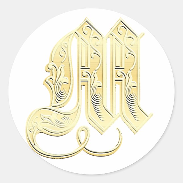 M Monogram stickers (Front)