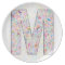"M" Monogrammed Plate