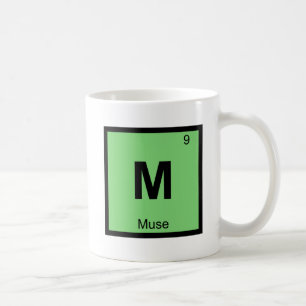 M - Muse Greek Chemistry Periodic Table Symbol Coffee Mug
