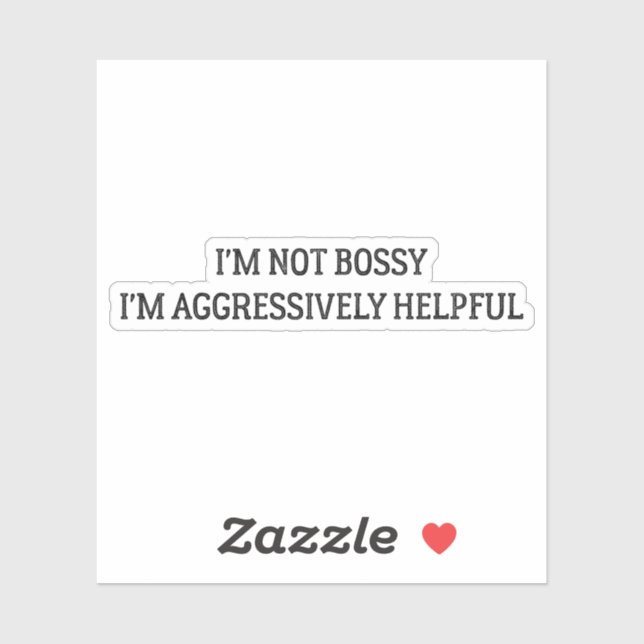m not bossy sticker, funny mum stickers (Sheet)