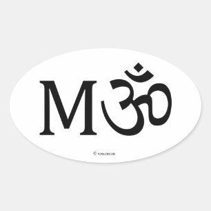 M-OM, Yoga Mum, oval sticker