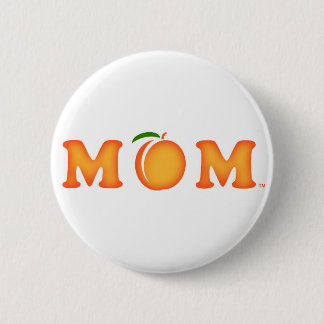 M Peach M 6 Cm Round Badge