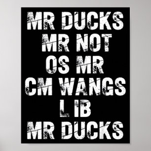 M R Ducks M R Not O S M R Cm Wangs Lib M R Ducks F Poster