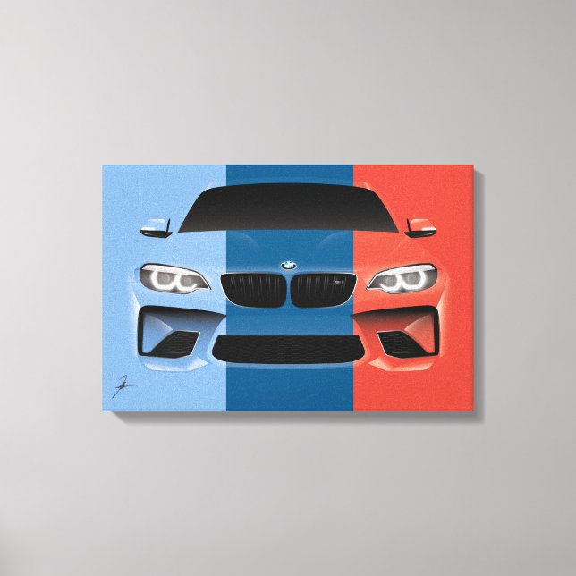 M-Racing M2 Art Canvas Print (Front)