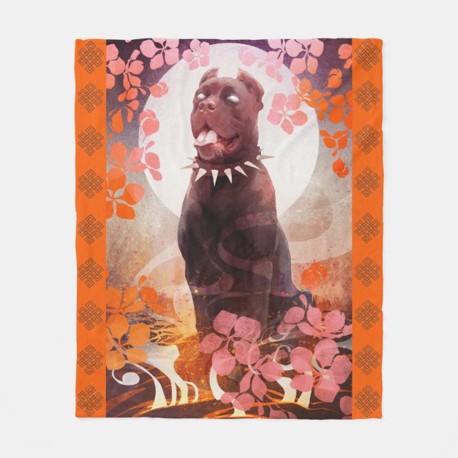 M&S Peaches - Art by Galen Dara - Fleece Blanket (Front)