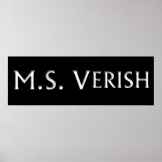 M.S. Verish Banner Poster