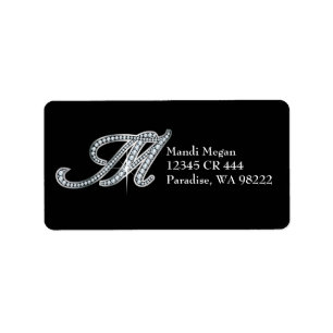 M script "Diamond Bling" Label