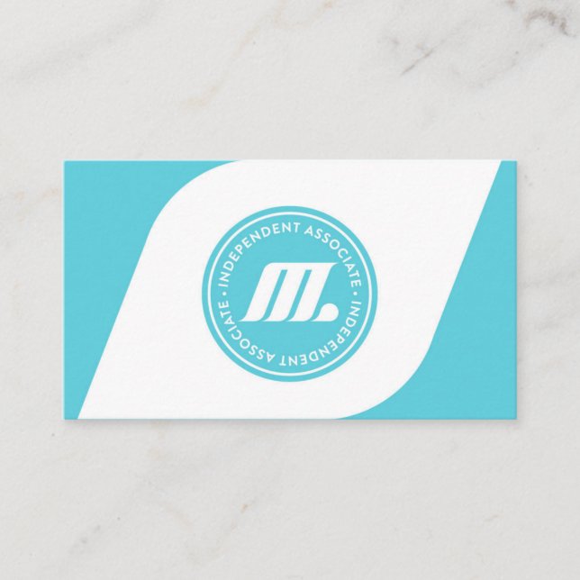 M Shape Business Card (Front)