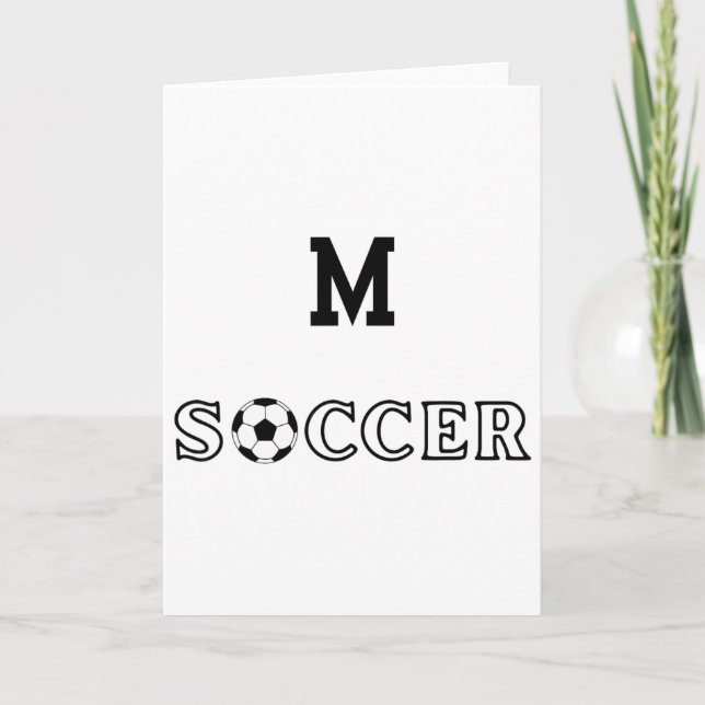 M Soccer  Card (Front)