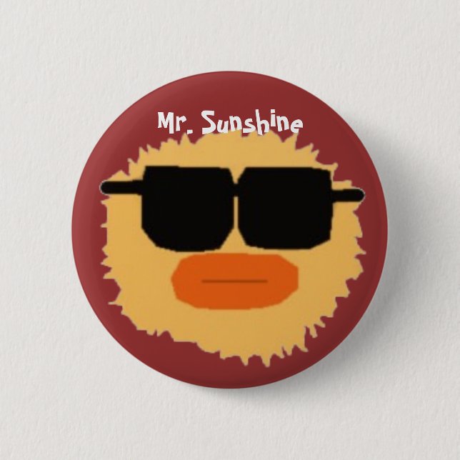 M.sunshine copy, Mr. Sunshine 6 Cm Round Badge (Front)