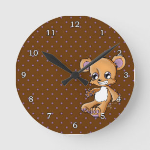 M. Teddy Round Clock