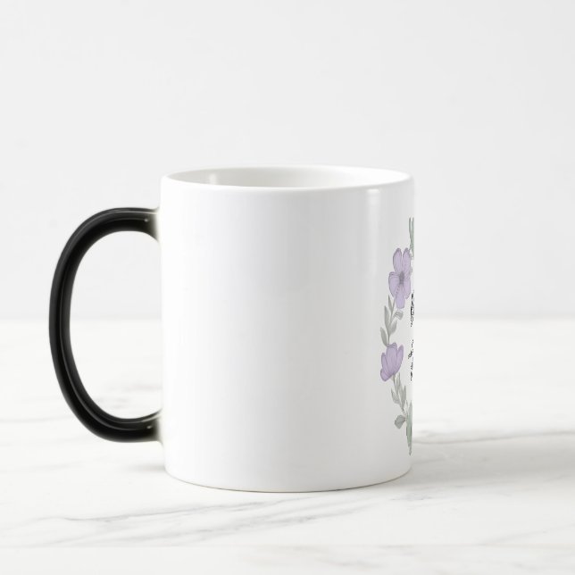m with Grace Minimalist Floral Mug (Left)