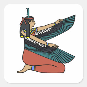 Ma’at (Egyptian Goddess) Square Sticker