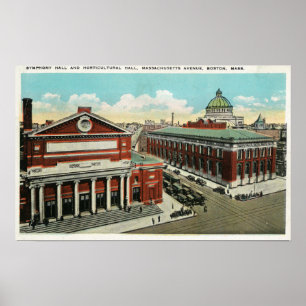 MA Avenue View of Symphony, Horticultural Poster