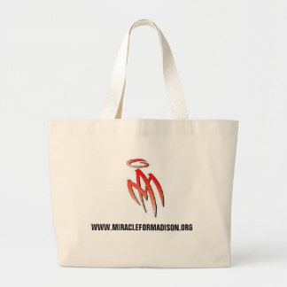 MA - logo, WWW.MIRACLEFORMADISON.ORG Large Tote Bag