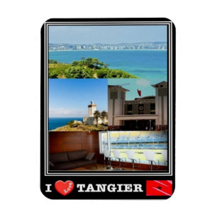 MA Marocco - Tangier -  I Love Mosaic - Magnet