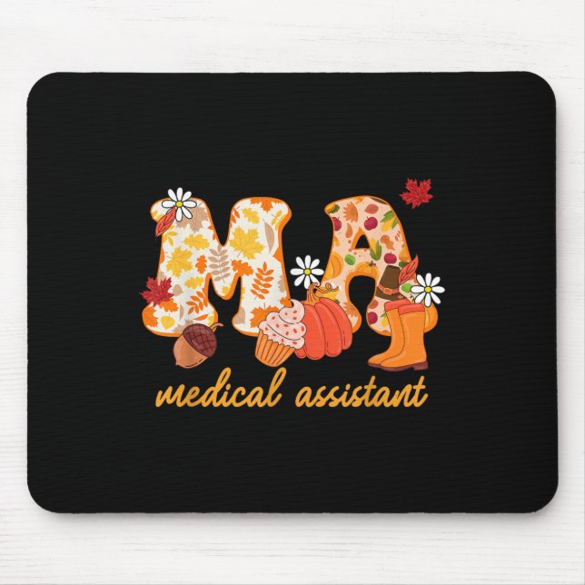 Ma Medical Istant Fall Pumpkin Cute  Mouse Mat (Front)