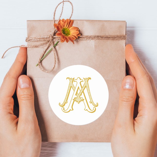 MA or AM Monogram sticker in gold (Creator Uploaded)