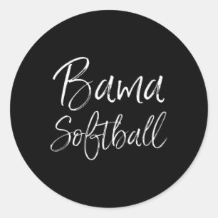 Ma Softll Alama Southern Tuscaloosa Troy Mobile Sh Classic Round Sticker