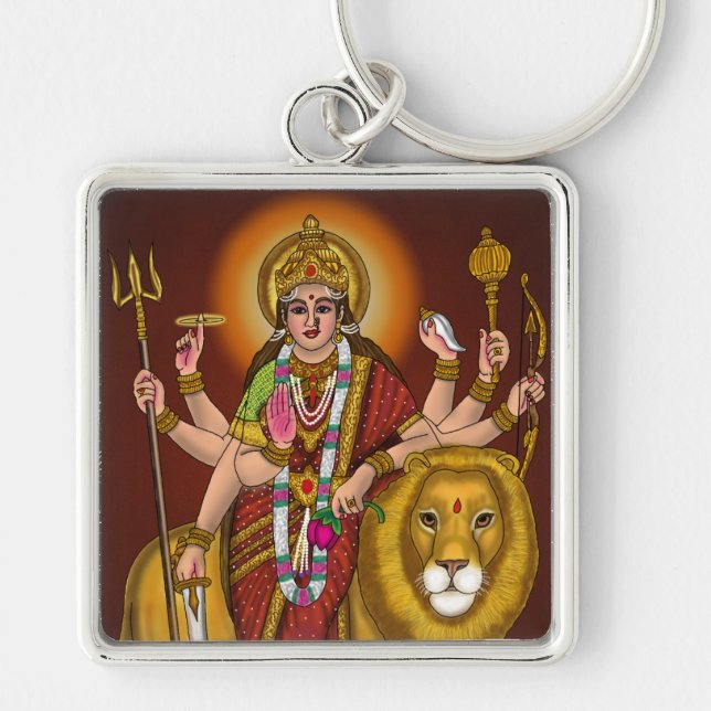 Maa Durga Keychain (Front)