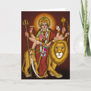 Maa Durga Speaker Card