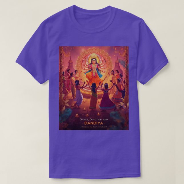 Maa Durga – The Heart of Dussehra Celebrations T-Shirt (Design Front)