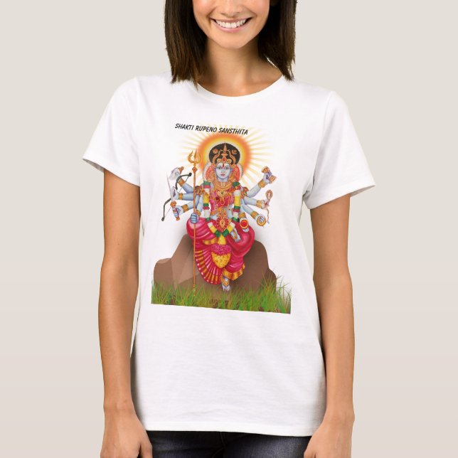 Maa Durga The Power T-Shirt (Front)
