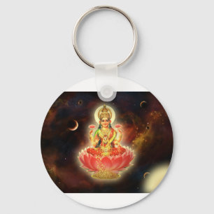 Maa Maha Lakshmi Devi Laxmi Goddess of Wealth Key Ring