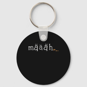 Maaah Cute Funny Goat Lover Animal Farm Gift Key Ring