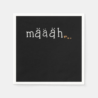 Maaah Cute Funny Goat Lover Animal Farm Gift Napkin