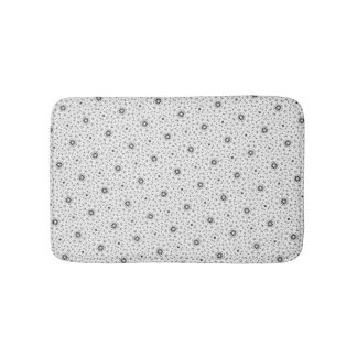 Maacah001 B&W abstract doodle Bath Mat
