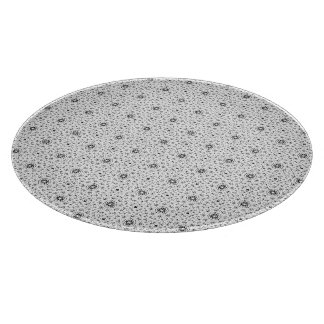 Maacah001 B&W abstract doodle Cutting Board