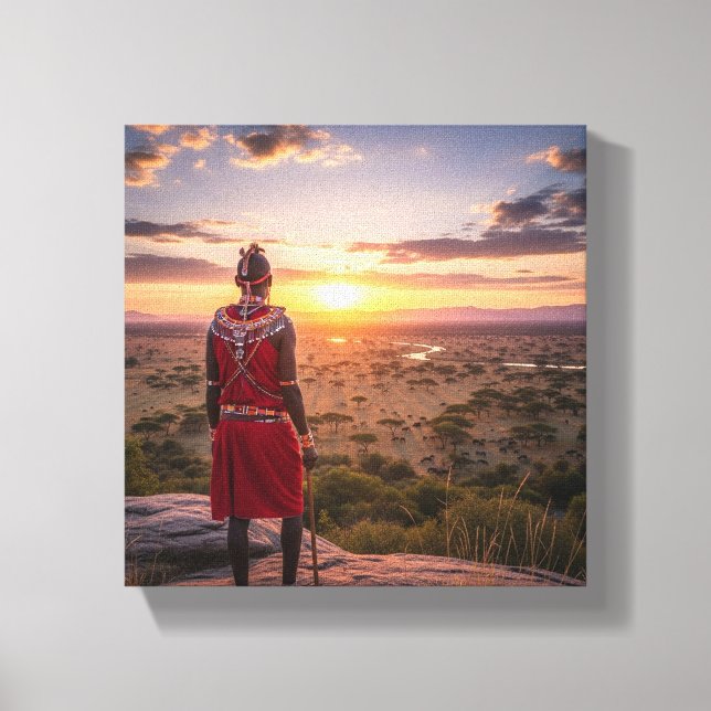 Maasai artwork canvas (Front)