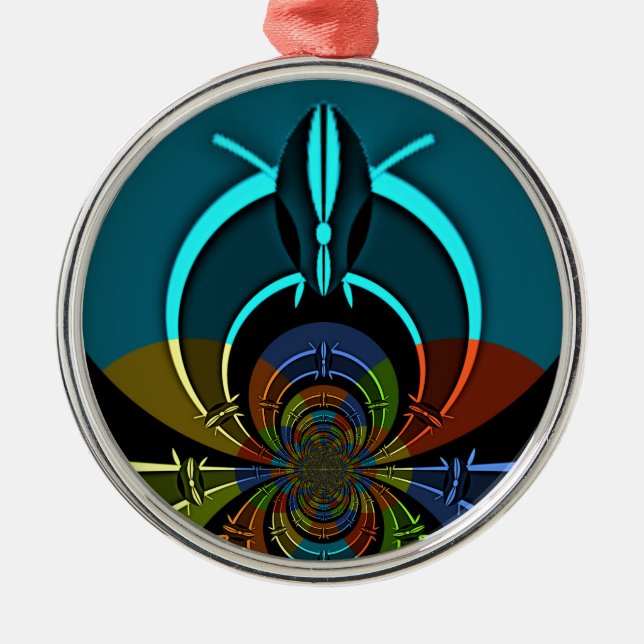 Maasai Colours Hakuna Matata Metal Tree Decoration (Front)