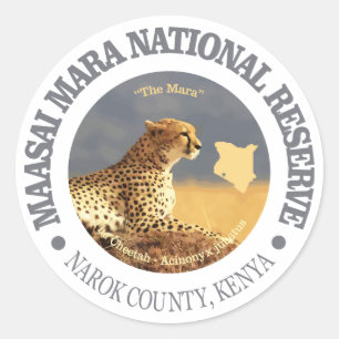 Maasai Mara National Reserve Classic Round Sticker