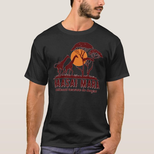 Maasai Mara National Reserve In Kenya T-Shirt (Front)