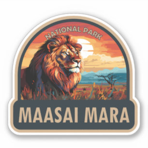 Maasai Mara National Reserve Lion Travel Art
