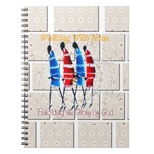 Maasai Morans Christian Art Print Notebook (Front)