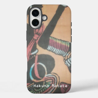 Maasai Tradition and Culture Pattern Art Design iPhone 16 Plus Case