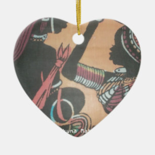 Maasai Tradition and Culture Pattern Art Design Ceramic Tree Decoration