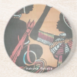 Maasai Tradition and Culture Pattern Art Design Coaster