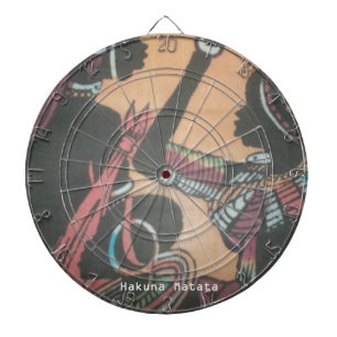 Maasai Tradition and Culture Pattern Art Design Dartboard