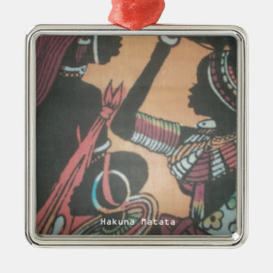 Maasai Tradition and Culture Pattern Art Design Metal Tree Decoration